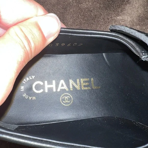 CHANEL LOAFERS BLOCK SHOES CC LOGO - Picture 15 of 16